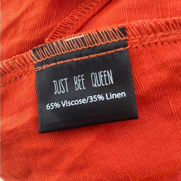 Just Bee Queen Solange Dress Chilli red mini one shoulder draped Revolve S - Picture 11 of 12